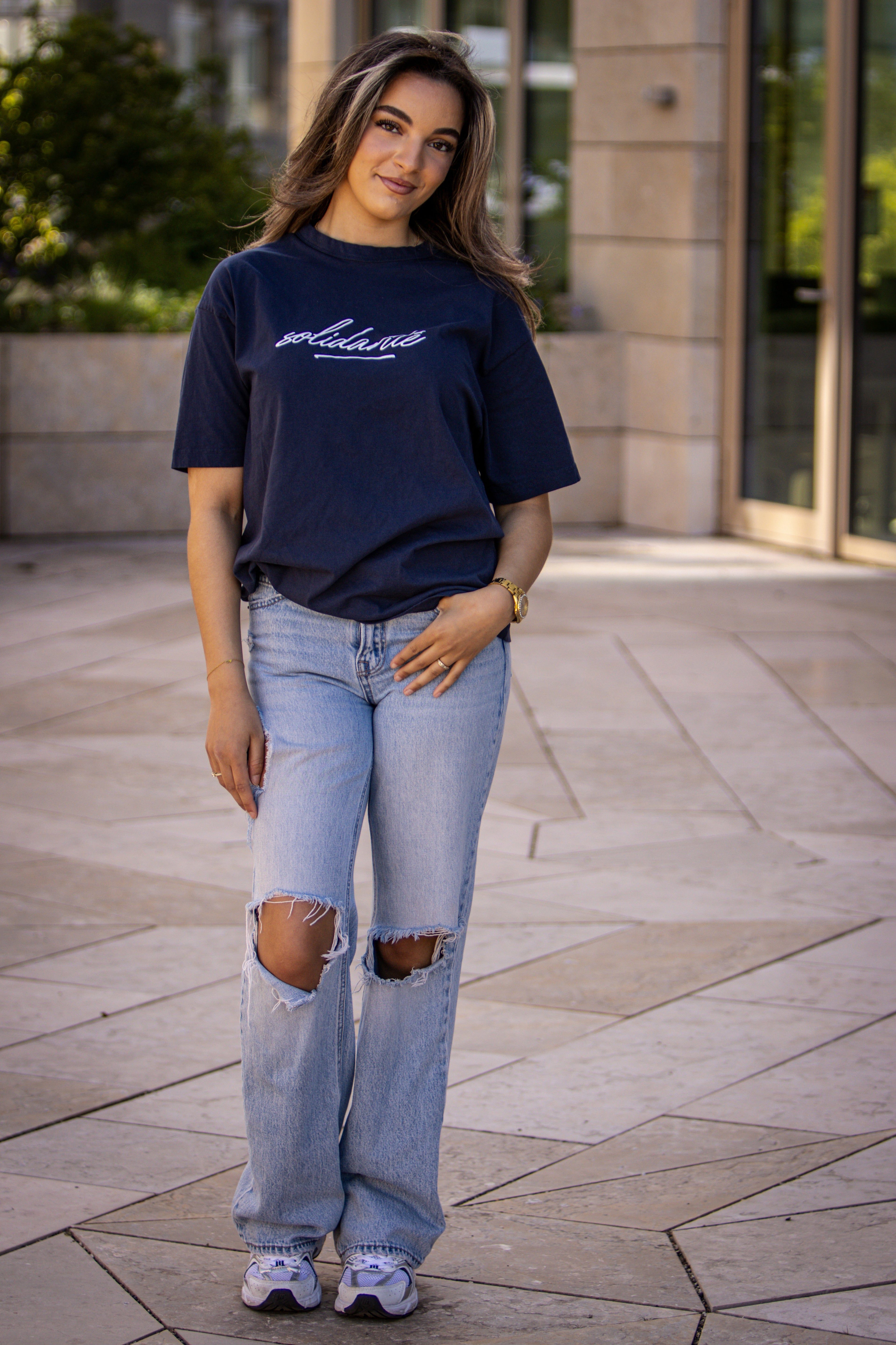 PLST TEE NAVY BLUE